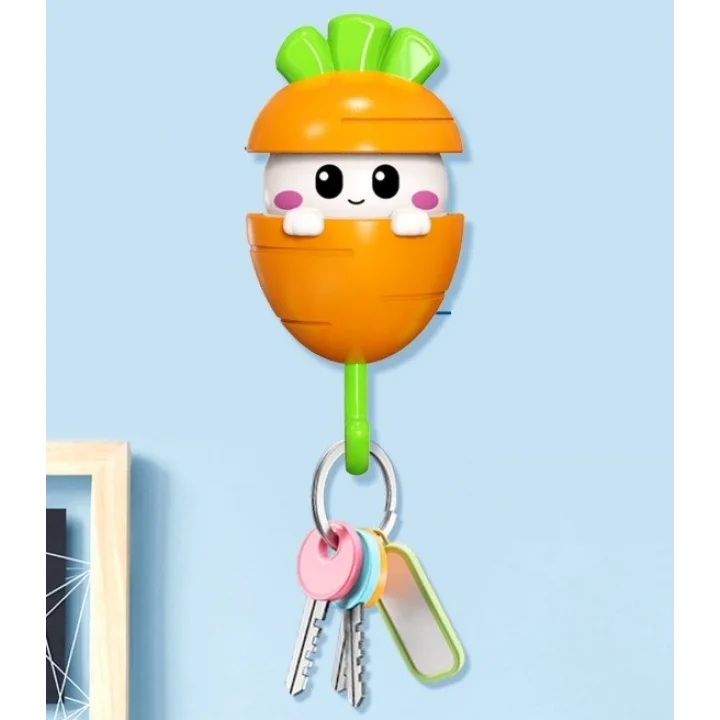 Mey İthalat® Havuç Tasarımlı Otomatik Açılan Yapışkanlı Askı