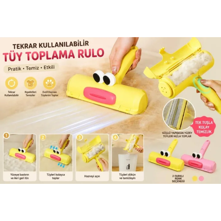 Mey İthalat® Hazneli Tüy Toplama Rulosu