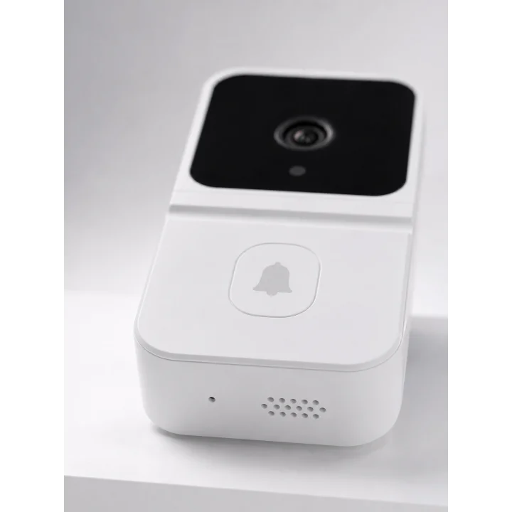Mey İthalat® HD Kameralı Beyaz Görüntülü Kapı Zili Çift Yönlü Sesli Wi-Fi Akıllı Kapı Zili