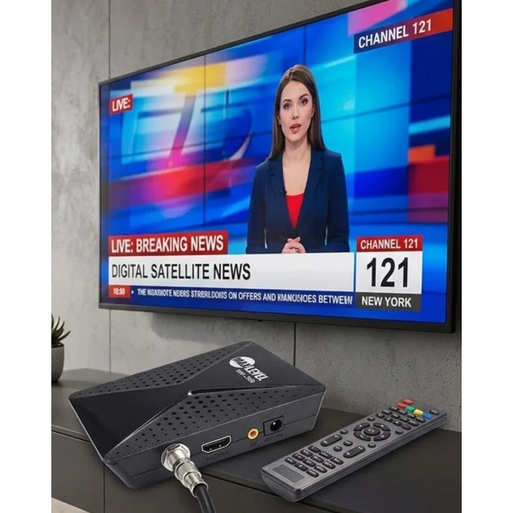 Mey İthalat® HD Uydu Alıcısı Full HD Görüntü HDMI USB WiFi Destekli