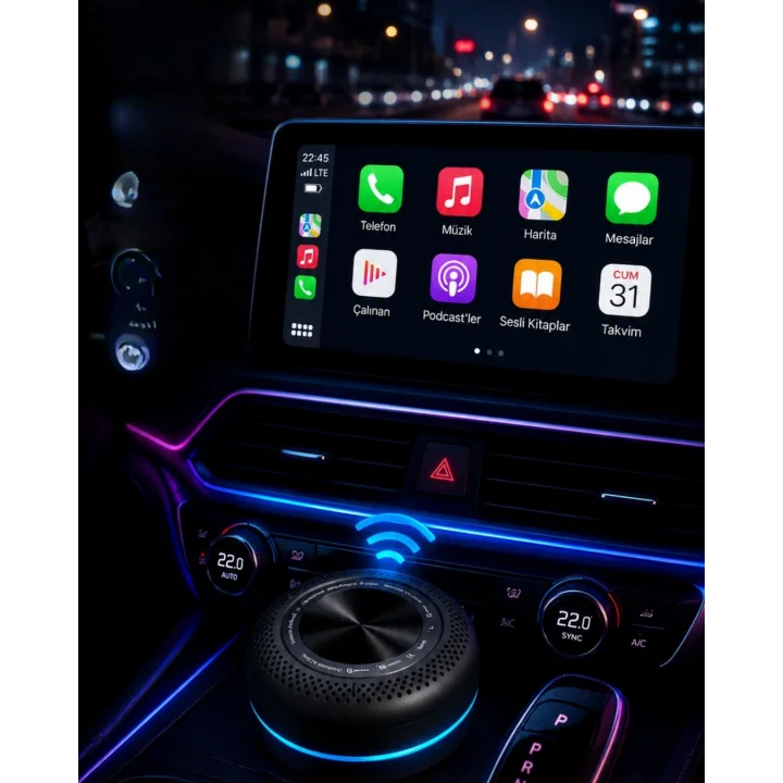 Mey İthalat® HDMI Çıkışlı CarPlay Box Akıllı TV Dönüştürücü 4GB 64GB Android Sistem