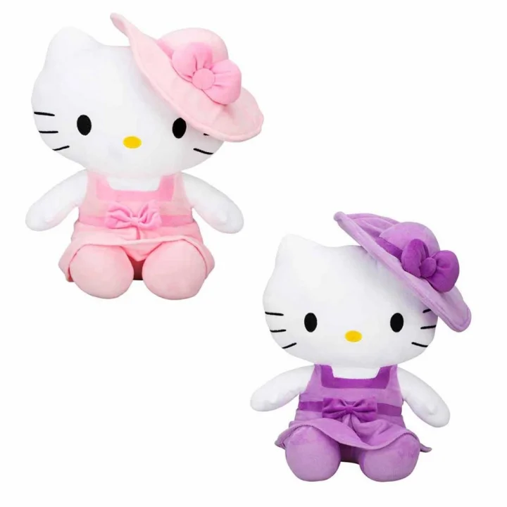 Mey İthalat® Hello Kitty Şapkalı Peluş Oyuncak 36 cm.1 Adet Fiyatıdır