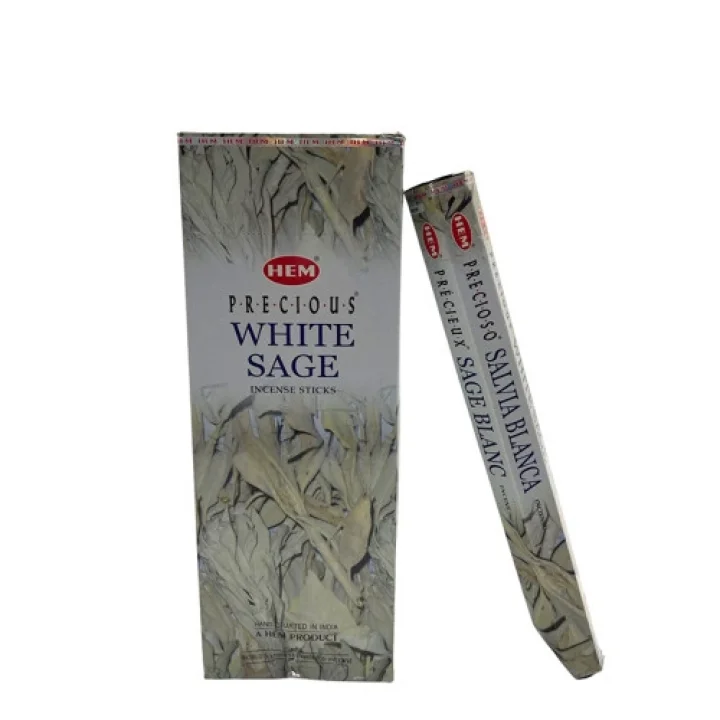 Mey İthalat® Hem Precıous Whıte Sage Aromalı Çubuk Tütsü