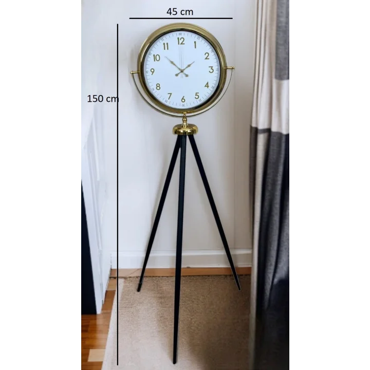 Mey İthalat® Heritage Gold Zarif Tripod Ayaklı Saat