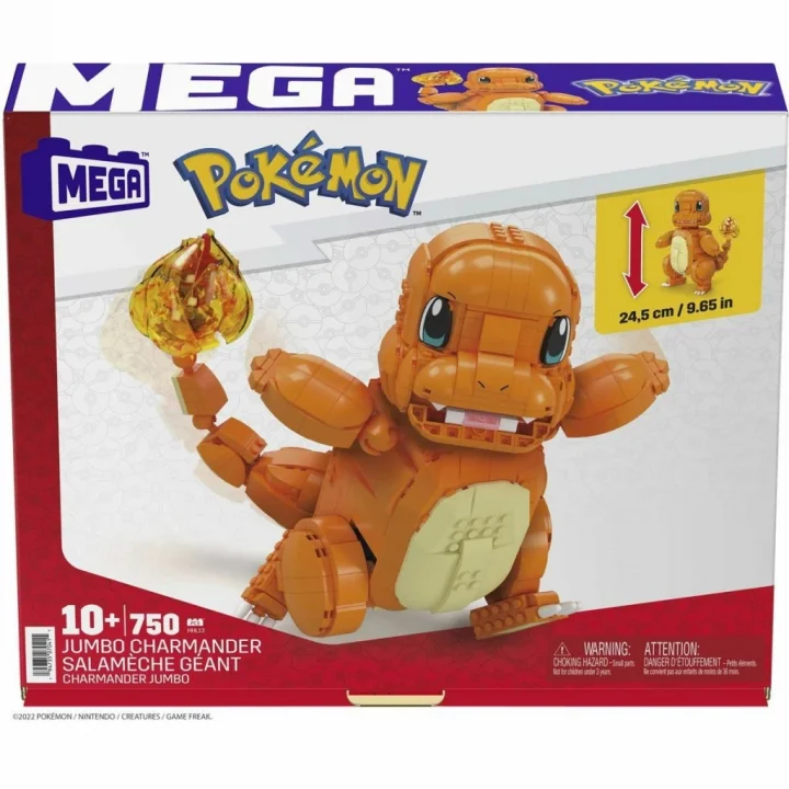Mey İthalat® HHL13 MEGA™ Pokémon™ Jumbo Charmander 750 parça +10 yaş