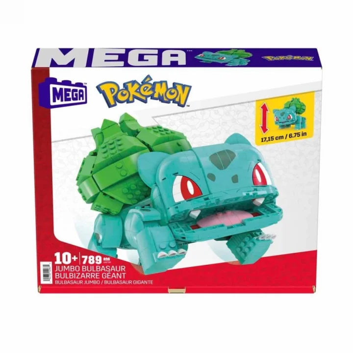 Mey İthalat® HNT96 MEGA Pokémon™ Jumbo Bulbasaur 789 parça +10 yaş