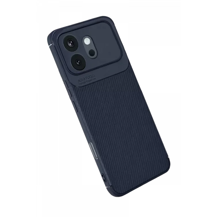 Mey İthalat®  Huawei Honor 600 Auto Focus Karbon Kapak - Lacivert