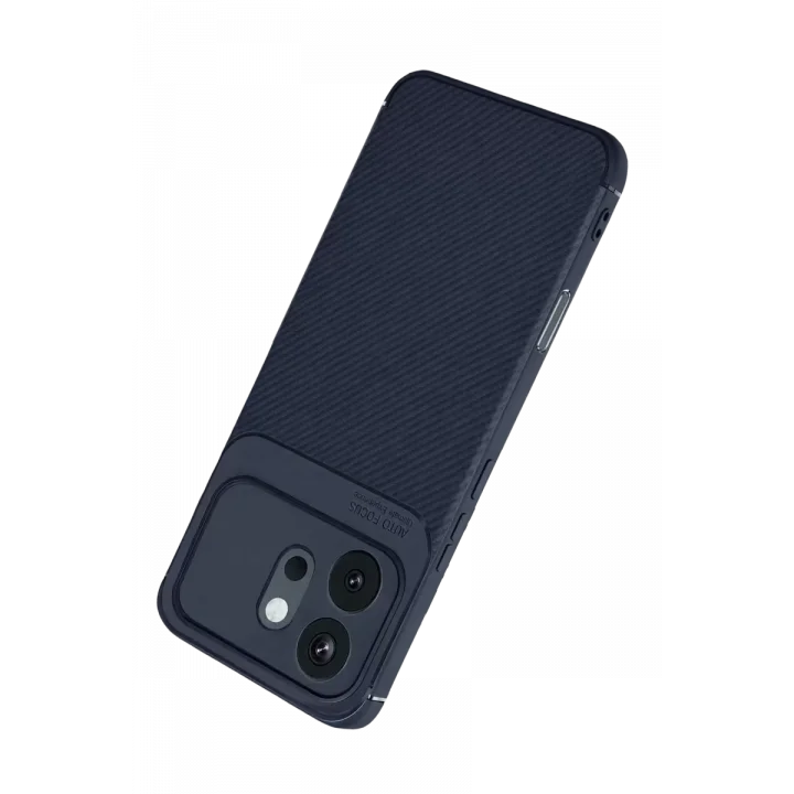 Mey İthalat®  Huawei Honor 600 Auto Focus Karbon Kapak - Lacivert