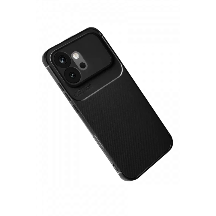 Mey İthalat®  Huawei Honor 600 Auto Focus Karbon Kapak - Siyah