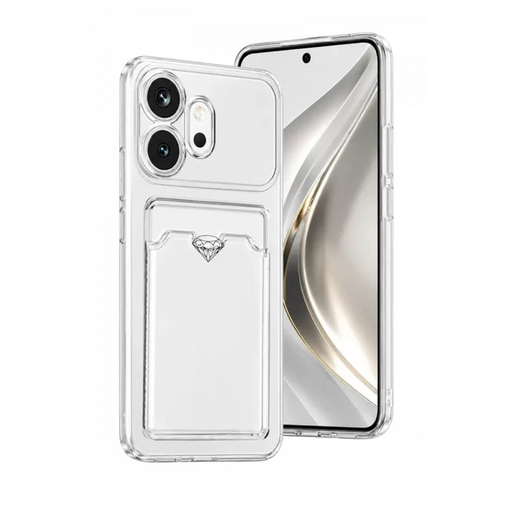 Mey İthalat®  Huawei Honor 600 Kart Şeffaf Silikon - Şeffaf