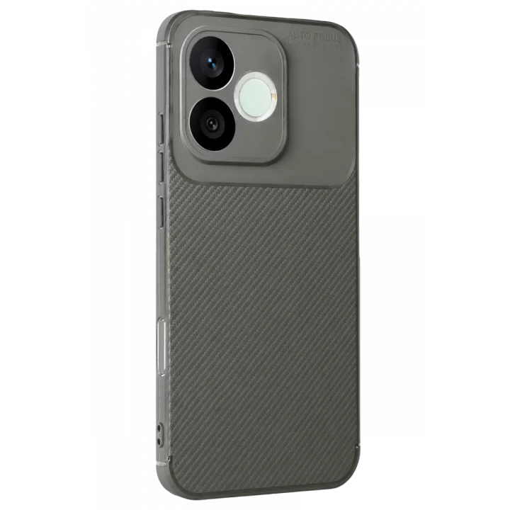Mey İthalat®  Huawei Honor 600 Lite Auto Focus Karbon Kapak - Gri