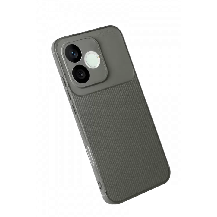 Mey İthalat®  Huawei Honor 600 Lite Auto Focus Karbon Kapak - Gri