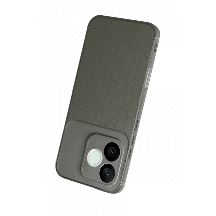 Mey İthalat®  Huawei Honor 600 Lite Auto Focus Karbon Kapak - Gri