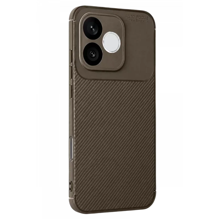 Mey İthalat®  Huawei Honor 600 Lite Auto Focus Karbon Kapak - Kahverengi