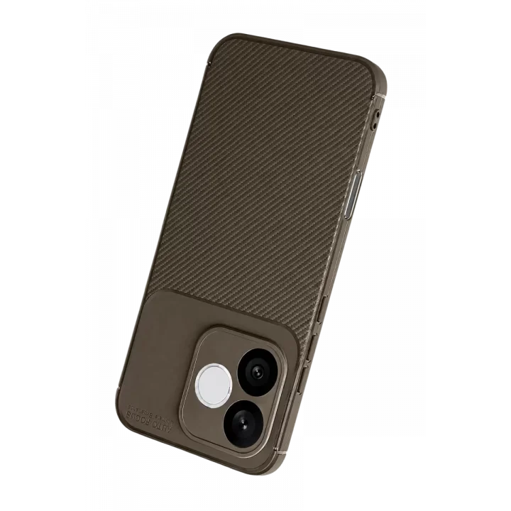 Mey İthalat®  Huawei Honor 600 Lite Auto Focus Karbon Kapak - Kahverengi