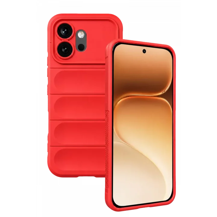 Mey İthalat®  Huawei Honor 600 Optimum Silikon - Kırmızı