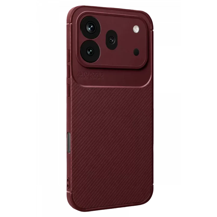 Mey İthalat®  Huawei Honor 600 Pro Auto Focus Karbon Kapak - Bordo