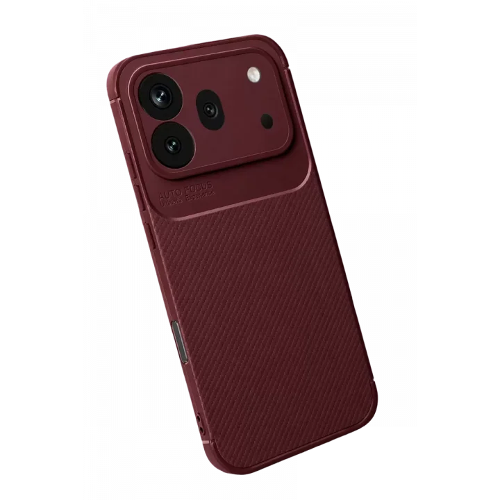 Mey İthalat®  Huawei Honor 600 Pro Auto Focus Karbon Kapak - Bordo