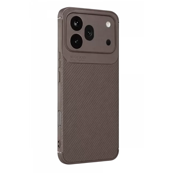Mey İthalat®  Huawei Honor 600 Pro Auto Focus Karbon Kapak - Gri