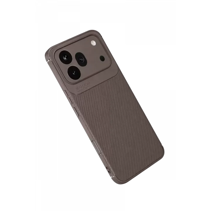 Mey İthalat®  Huawei Honor 600 Pro Auto Focus Karbon Kapak - Gri