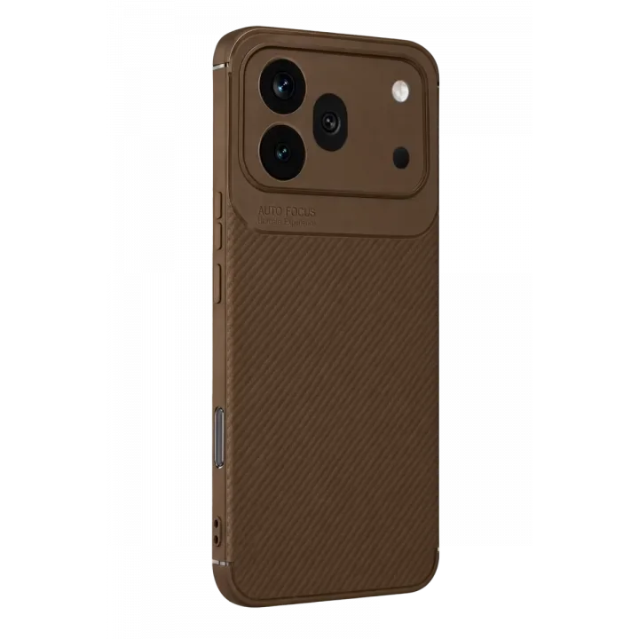 Mey İthalat®  Huawei Honor 600 Pro Auto Focus Karbon Kapak - Kahverengi