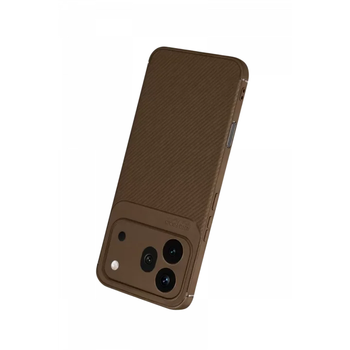 Mey İthalat®  Huawei Honor 600 Pro Auto Focus Karbon Kapak - Kahverengi