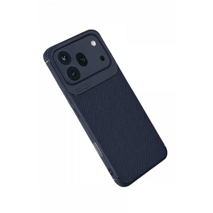 Mey İthalat®  Huawei Honor 600 Pro Auto Focus Karbon Kapak - Lacivert
