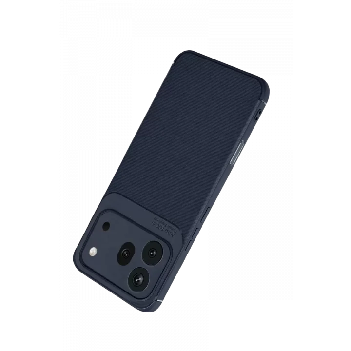 Mey İthalat®  Huawei Honor 600 Pro Auto Focus Karbon Kapak - Lacivert