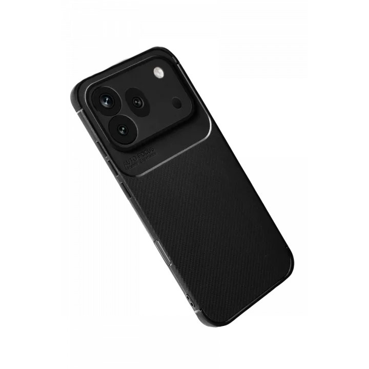 Mey İthalat®  Huawei Honor 600 Pro Auto Focus Karbon Kapak - Siyah
