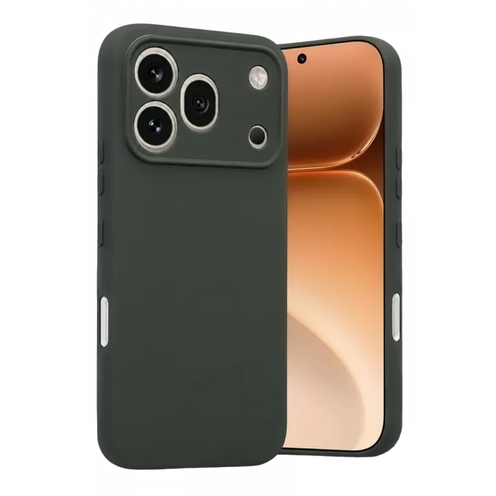 Mey İthalat®  Huawei Honor 600 Pro First Silikon - Koyu Yeşil