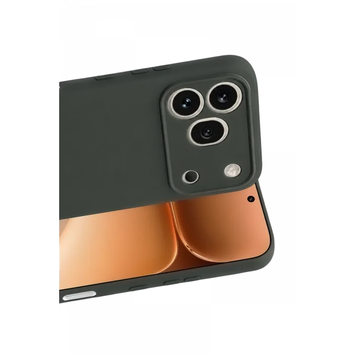 Mey İthalat®  Huawei Honor 600 Pro First Silikon - Koyu Yeşil