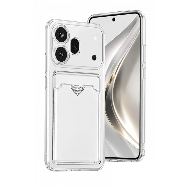 Mey İthalat®  Huawei Honor 600 Pro Kart Şeffaf Silikon - Şeffaf