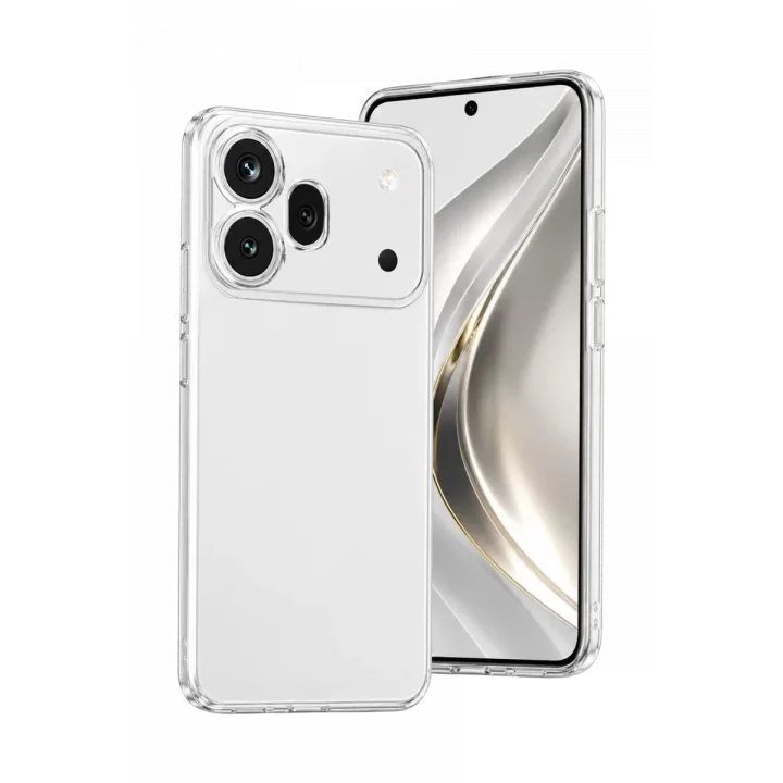 Mey İthalat®  Huawei Honor 600 Pro Lüx Şeffaf Silikon - Şeffaf