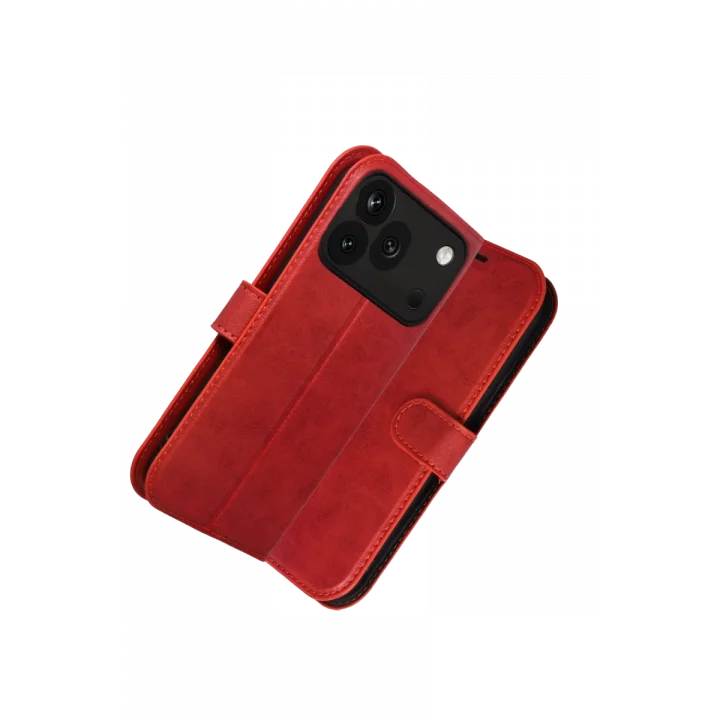 Mey İthalat®  Huawei Honor 600 Pro Trend S Plus Kapaklı Kılıf - Kırmızı