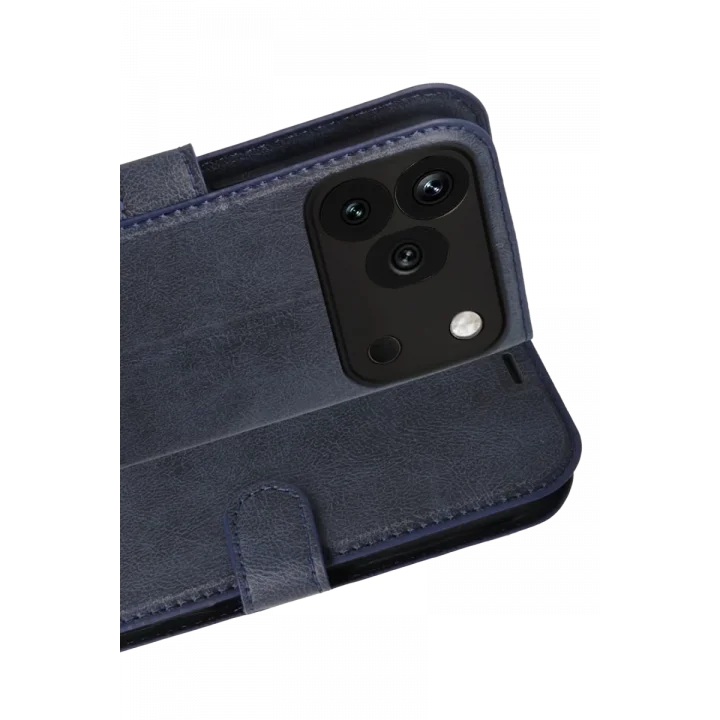 Mey İthalat®  Huawei Honor 600 Pro Trend S Plus Kapaklı Kılıf - Lacivert