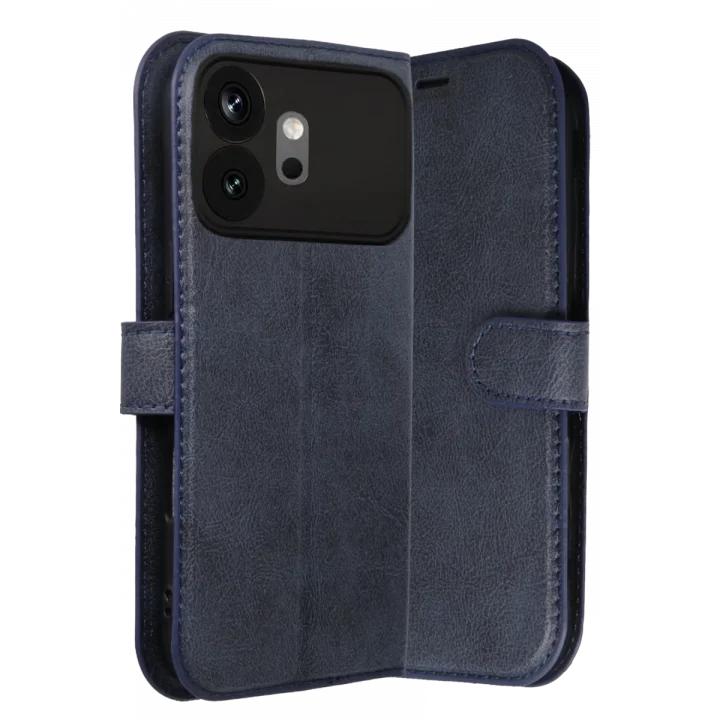 Mey İthalat®  Huawei Honor 600 Trend S Plus Kapaklı Kılıf - Lacivert