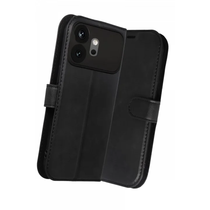 Mey İthalat®  Huawei Honor 600 Trend S Plus Kapaklı Kılıf - Siyah