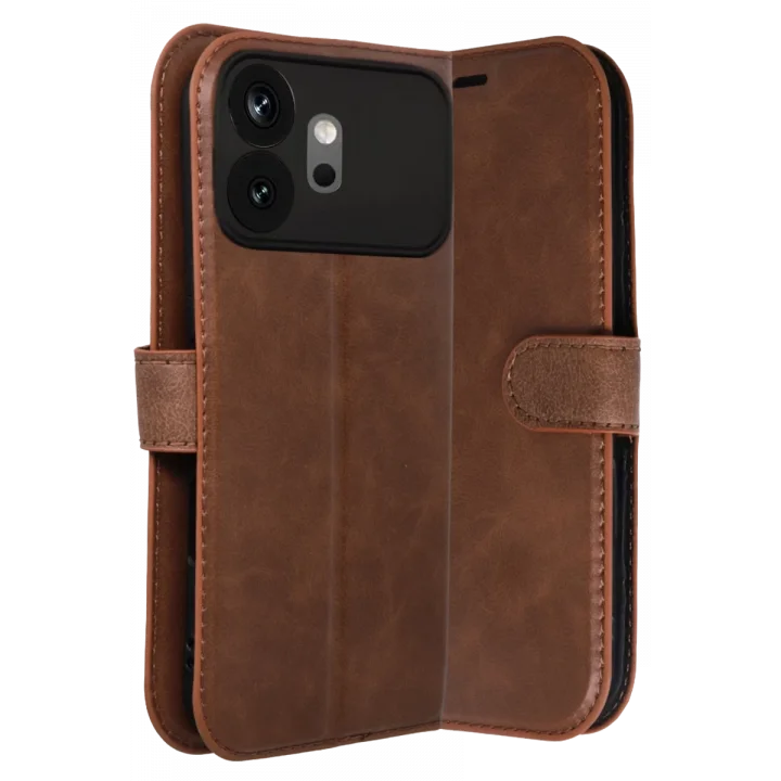 Mey İthalat®  Huawei Honor 600 Trend S Plus Kapaklı Kılıf - Taba