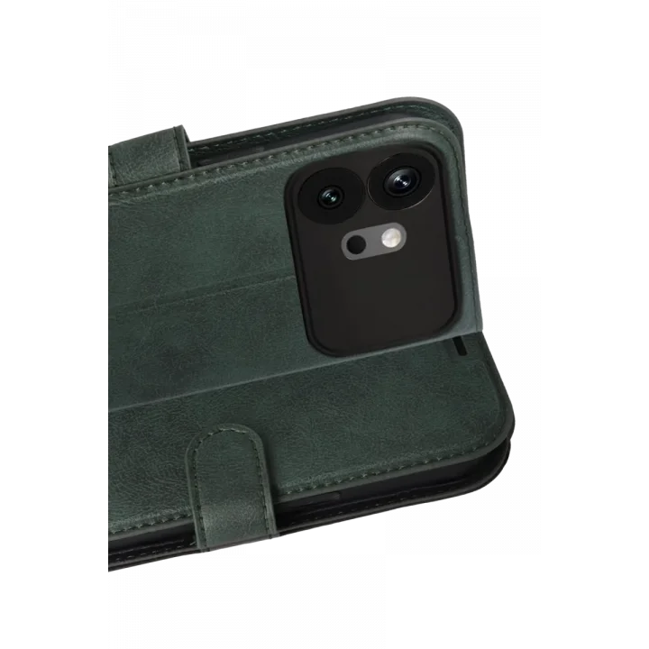 Mey İthalat®  Huawei Honor 600 Trend S Plus Kapaklı Kılıf - Yeşil