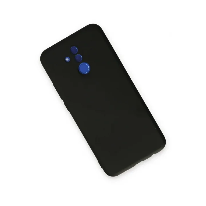 Mey İthalat®  Huawei Mate 20 Lite Kılıf Nano içi Kadife Silikon - Siyah