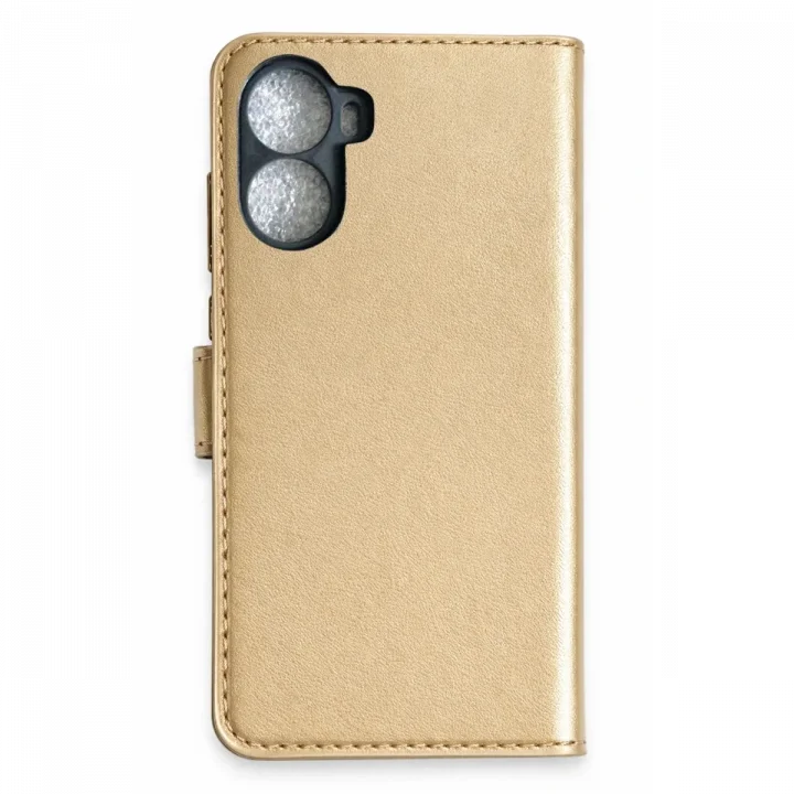 Mey İthalat®  Huawei Nova 10 SE Trend S Plus Kapaklı Kılıf - Gold