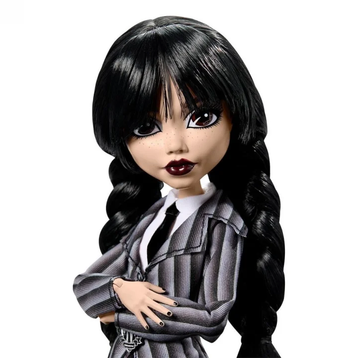 Mey İthalat®  HXJ04 Monster High Wednesday Okul Üniformalı Bebek