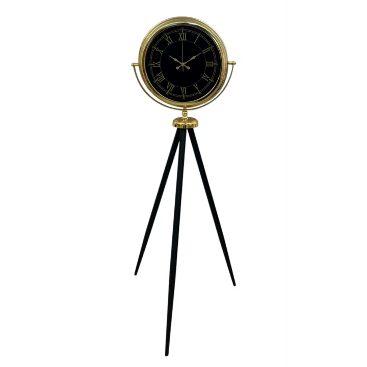 Mey İthalat® İhtişam Gold Tripod Ayaklı Saat