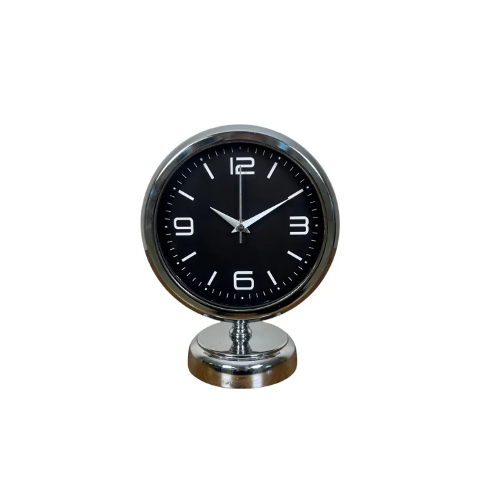 Mey İthalat® Imperial 25 x 20 Cm Metal Krom Masa Saati