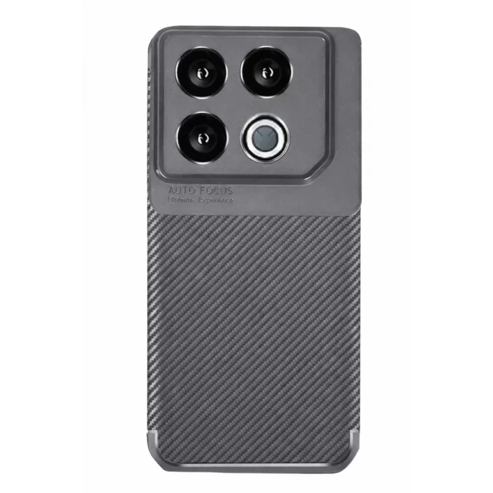Mey İthalat®  İnfinix GT 20 Pro Kılıf Auto Focus Karbon Kapak - Gri