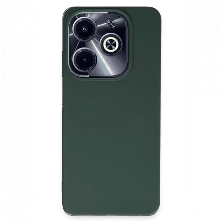 Mey İthalat®  İnfinix Hot 40i Kılıf First Silikon - Koyu Yeşil