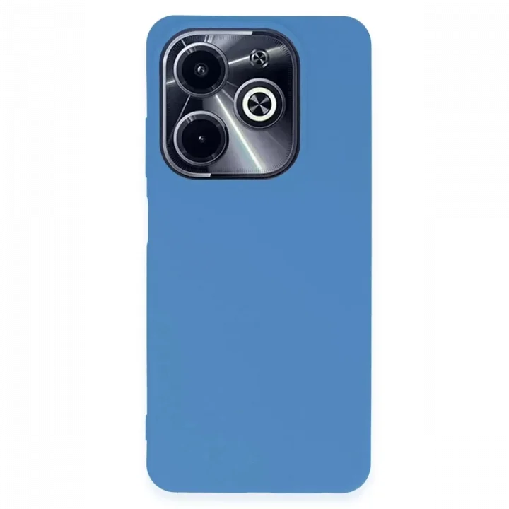 Mey İthalat®  İnfinix Hot 40i Kılıf First Silikon - Mavi