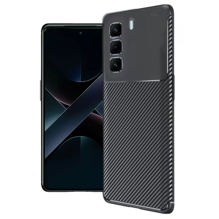 Mey İthalat®  İnfinix Hot 50 Pro Plus 4G Auto Focus Karbon Kapak - Siyah