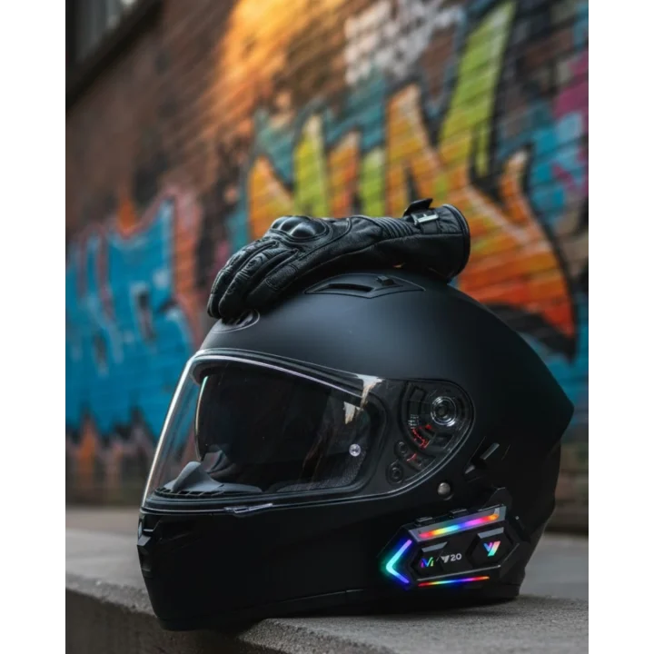 Mey İthalat® Intercom Mesafeli IPX6 Suya Dayanıklı Kask Kulaklık Sistemi