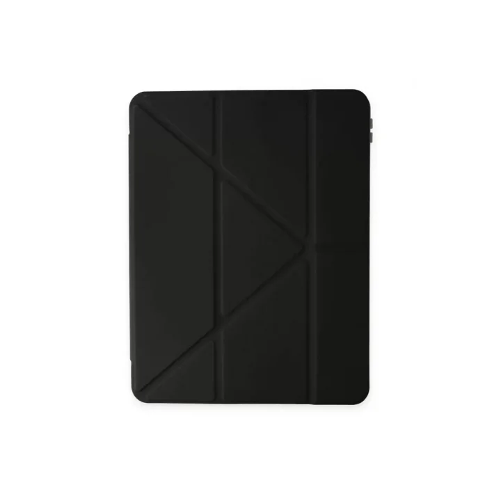 Mey İthalat®   iPad 10.2 (8.nesil) Kılıf Kalemlikli Mars Tablet Kılıfı - Siyah